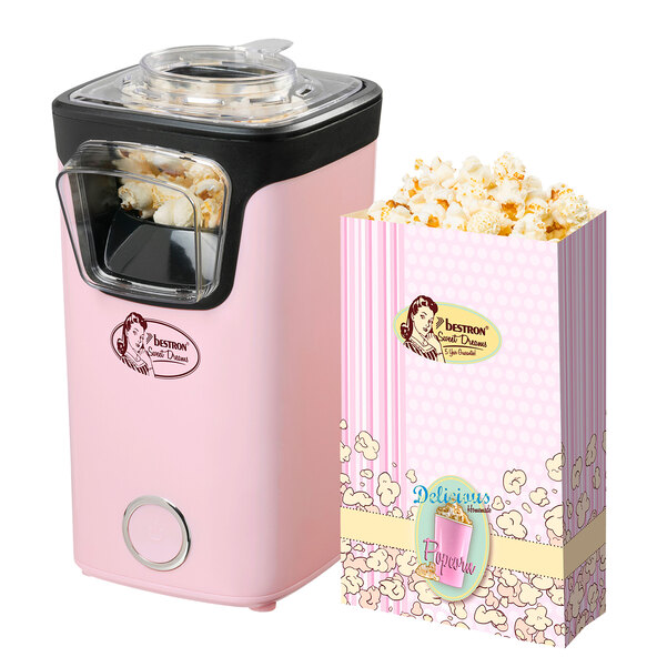 Maszyna do popcornu, różowa