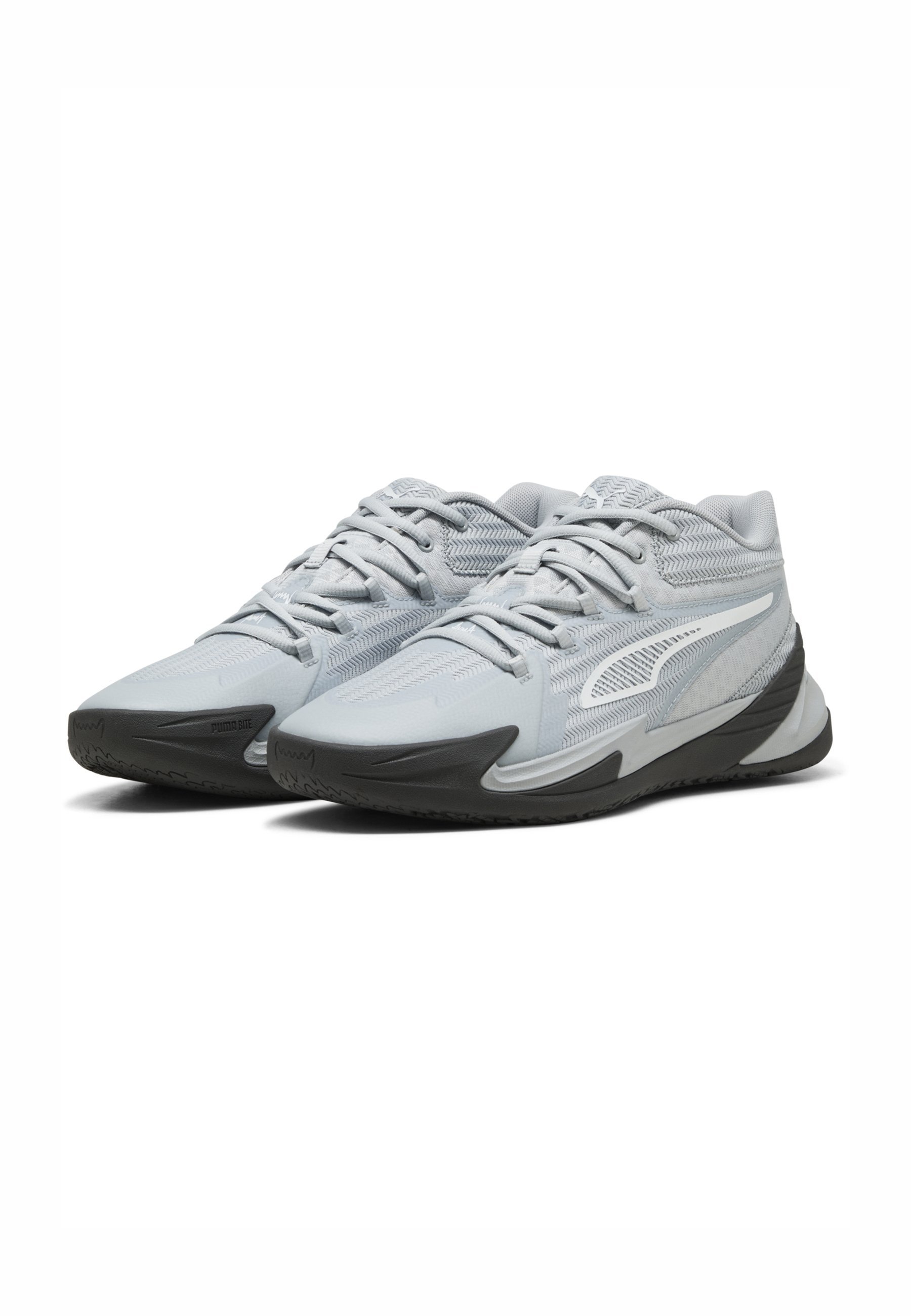 Puma DAGGER - Basketbalschoenen - platinagrijs donkergrijs wit