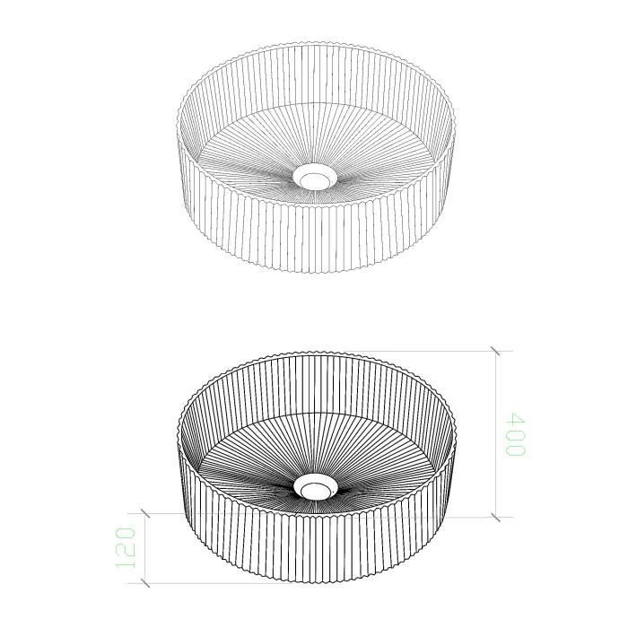Mai & Mai Lavabo en Verre Transparent Rond Lave-Mains Vasque Verre à Poser Salle de Bain Toilettes pour Invités 40x40x12 cm Min01