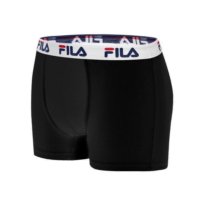 Calzoncillos bóxer Fila para hombre - Negro (Paquete de 4)