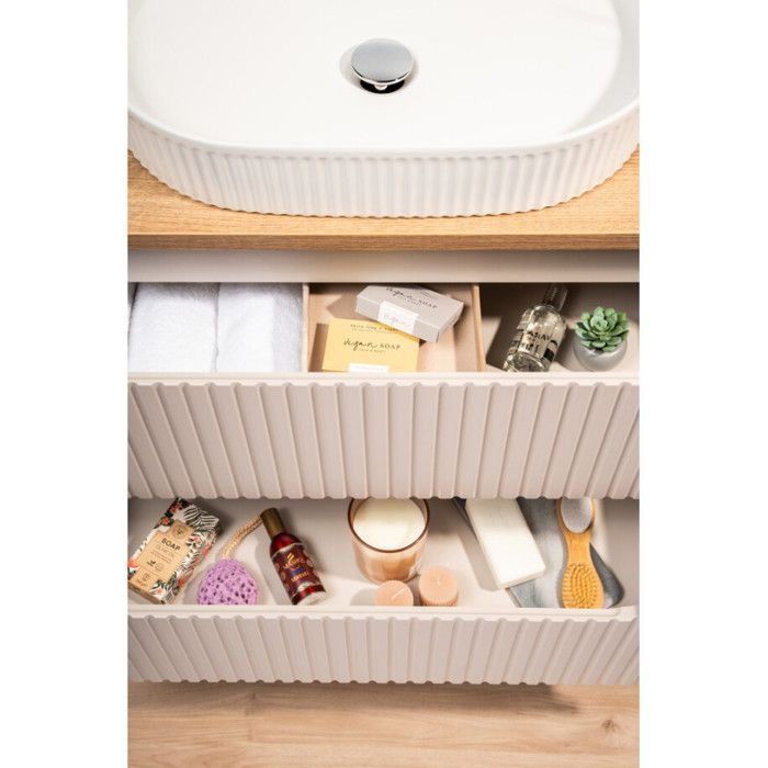 Bathroom vanity unit - DECORATION - Astral Cashmere - 2 drawers - Beige - 60 cm
