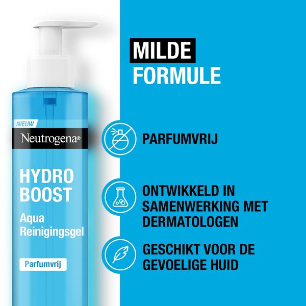 Neutrogena Hydro Boost Aqua Cleansing Gel<br>200ml - Alle hudtyper og sensitiv hud
