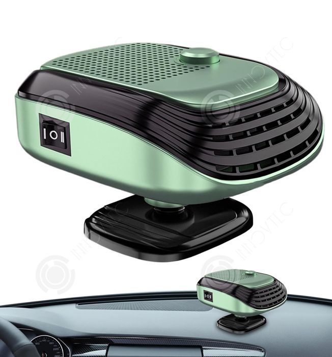 INN-autonlämmitin 24 V 150 W 1,4 m 360 astetta pyörivä lanka, sulatus, huurteenpoisto, lämmitys, jäähdytys, sopii suuriin ajoneuvoihin