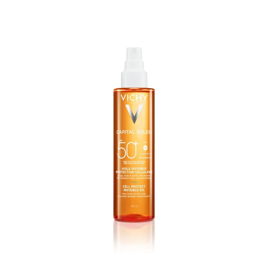 Capital Soleil Capital Soleil Cell Protect Olio Invisibile SPF50+ - Olio solare corpo alta prot., Solare viso alta prot.