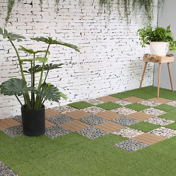 JUBIN kunstgressfliser, 5 m²