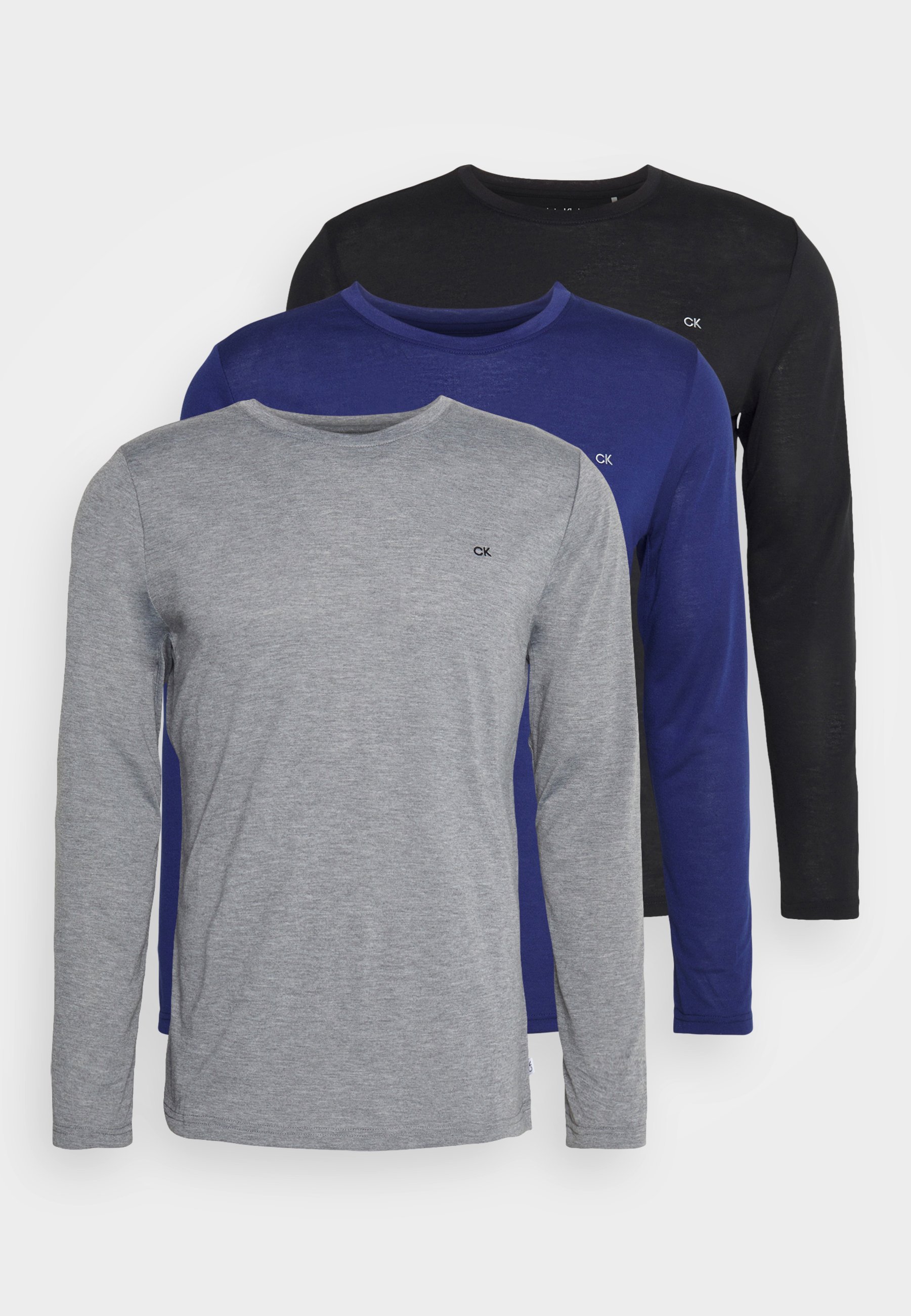 Calvin Klein Golf ASSORTED LONG SLEEVE 3-PACK - Top met lange mouwen - zwart/marineblauw/zilver