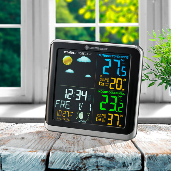 Μετεωρολογικός σταθμός ClimaTemp TB με έγχρωμη οθόνη LCD