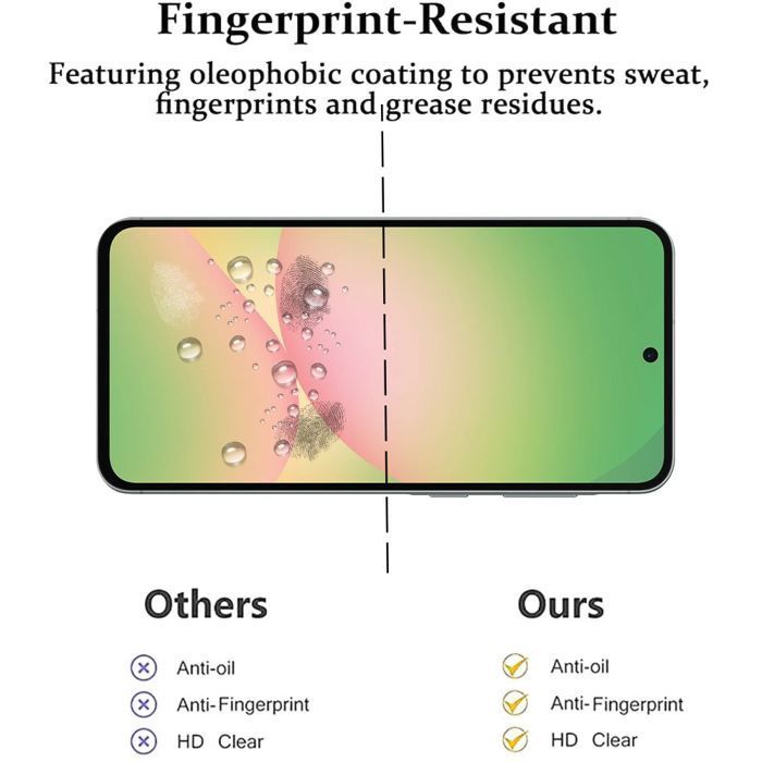 Screenprotector van gehard glas - Booling - voor Samsung Galaxy A56 5G - 3-pack - Krasbestendig - Schokbestendig