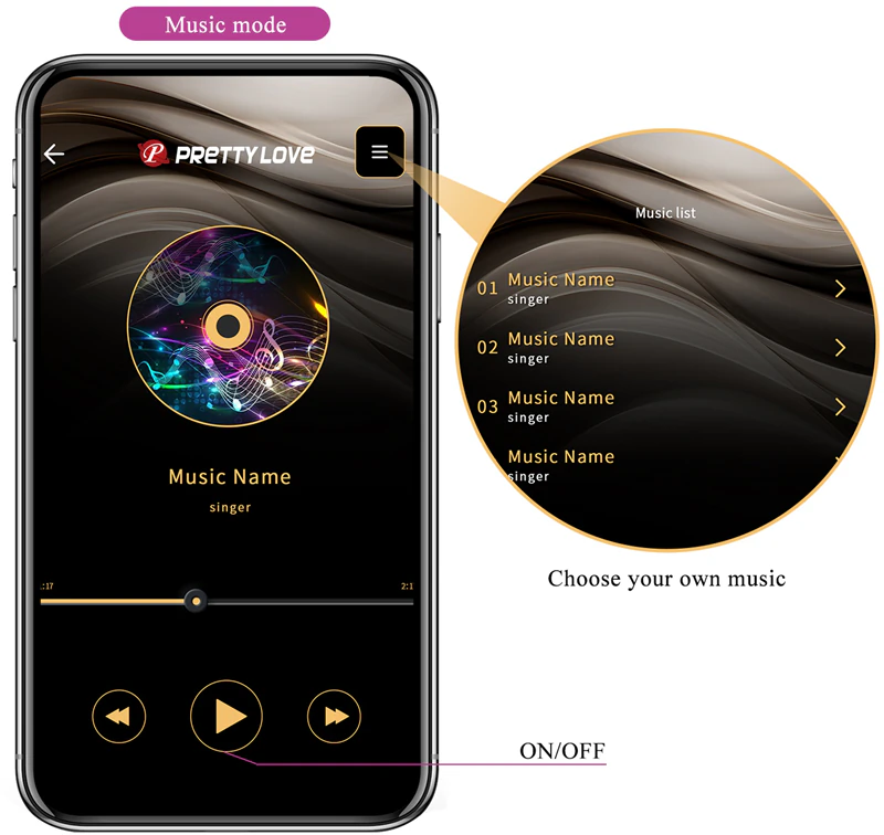 PRETTY LOVE Abner Global Vibratório com Controle Remoto