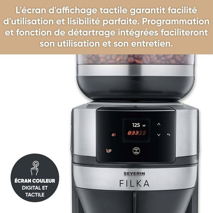 Macchina da caffè automatica con filtro Severin FILKA KA 9695 con macinacaffè termico
