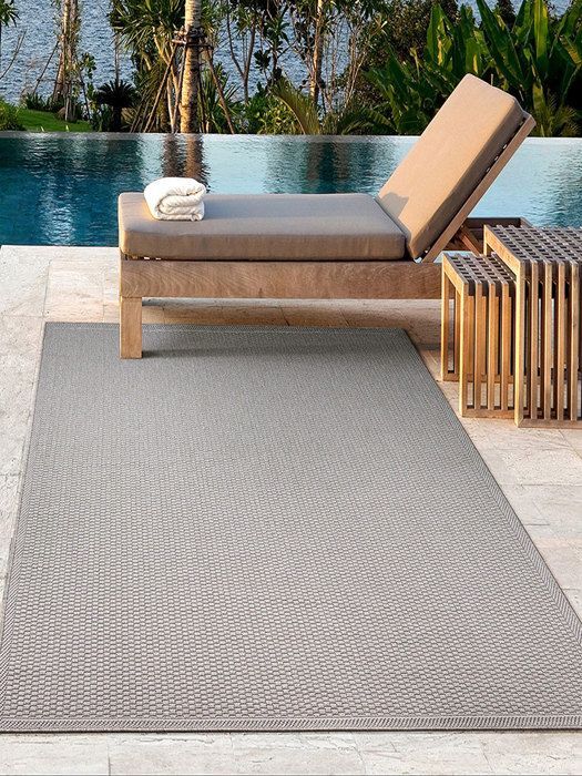 Tapis d'extérieur - THE CARPET - Toronto - Antidérapant - 120 x 160 cm - Gris