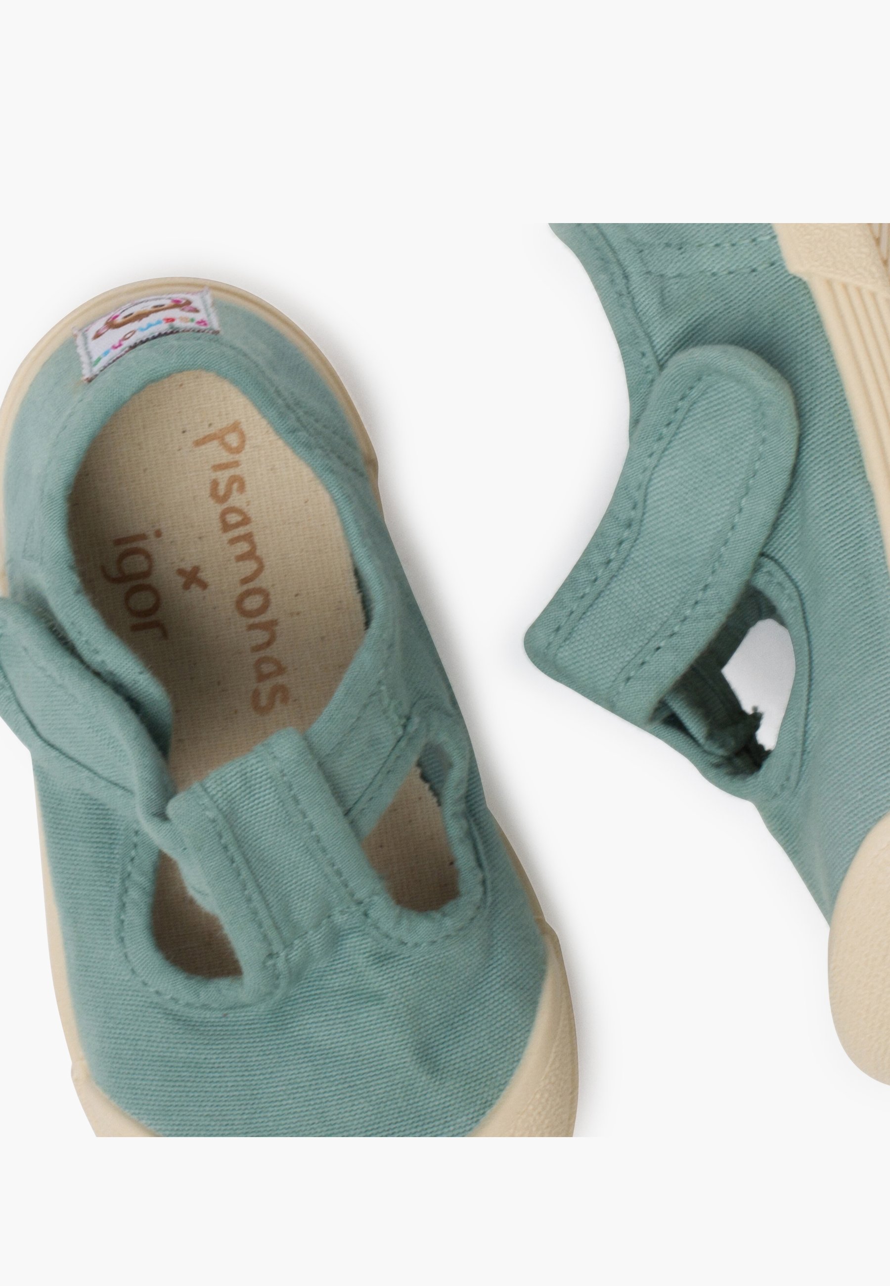 Pisamonas Babyschoentjes - groene matcha