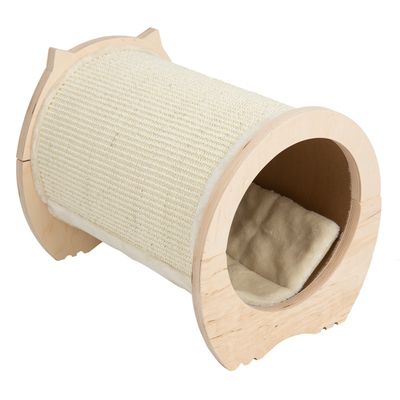 Tapis à griffer et panier pour chat Natural Paradise - Pivoine