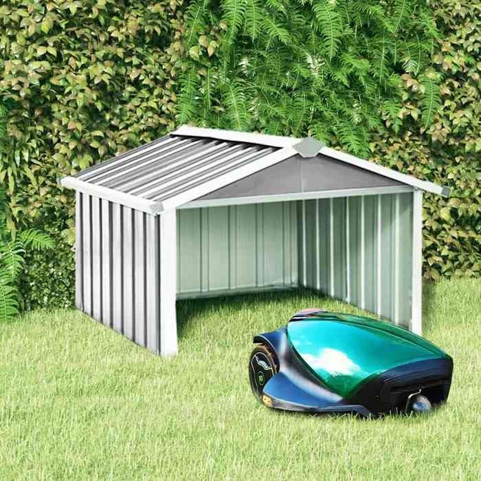 VidaXL Refugio para robot de jardín, refugio para cortacésped robótico, cobertizo para herramientas, patio trasero 92x97x63 cm 150908