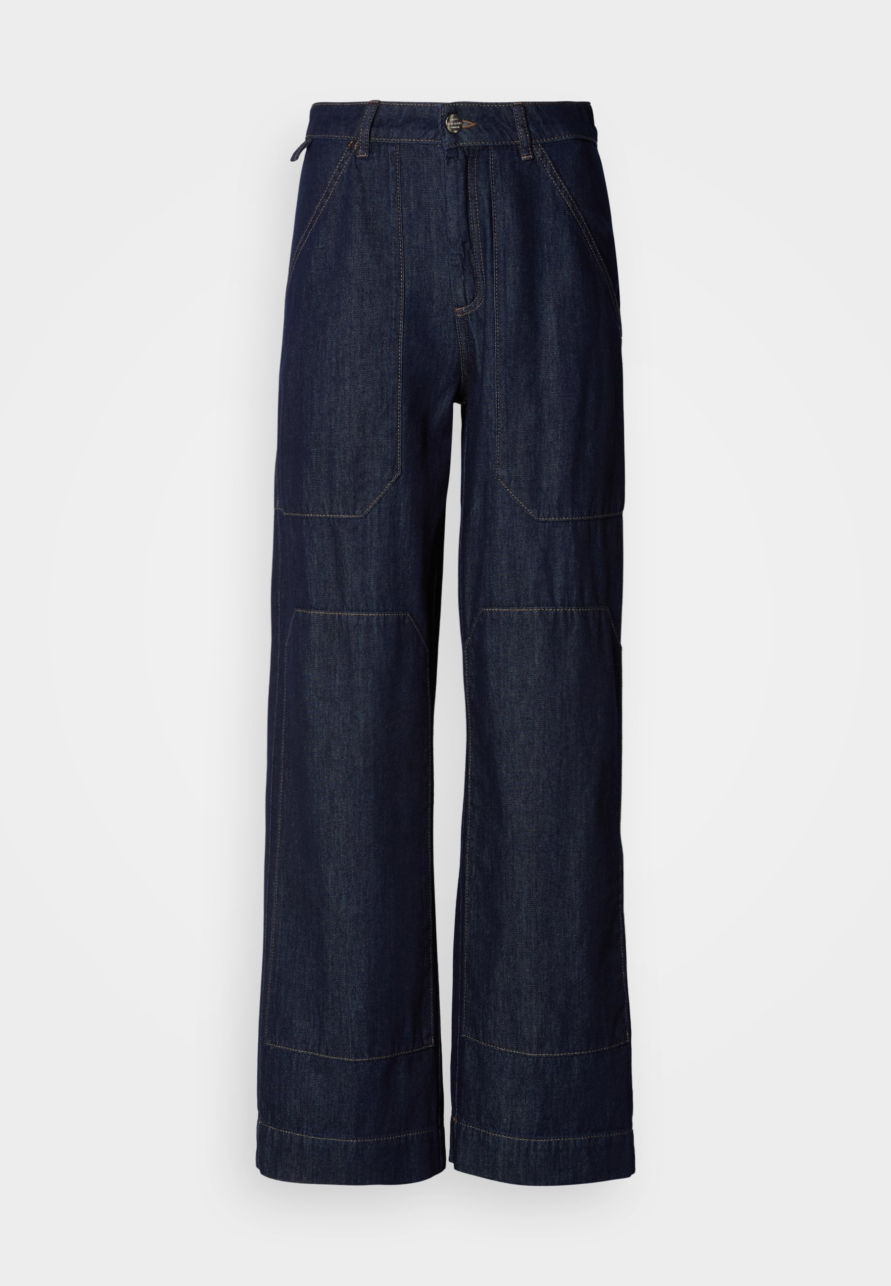 Mads Nørgaard COZY BONNIE PANTS - Relaxed fit jeans - donker indigo