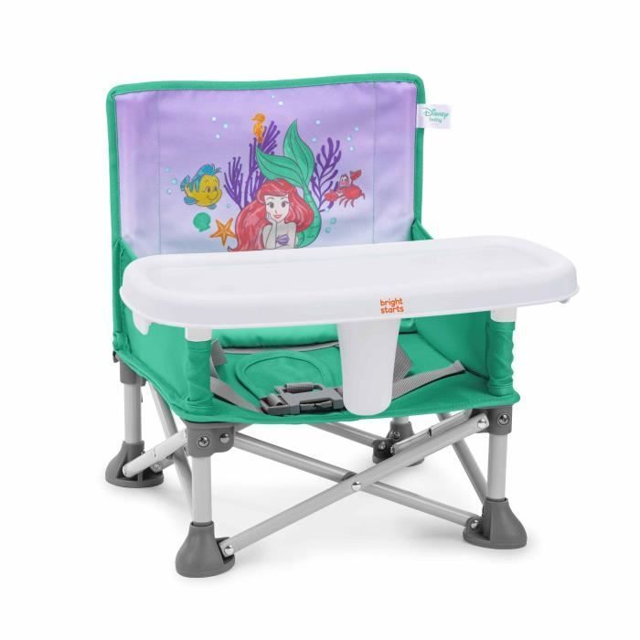 DISNEY BABY - LA SIRENETTA - Seggiolino auto pieghevole, portatile, leggero e facile da pulire, borsa per il trasporto inclusa.