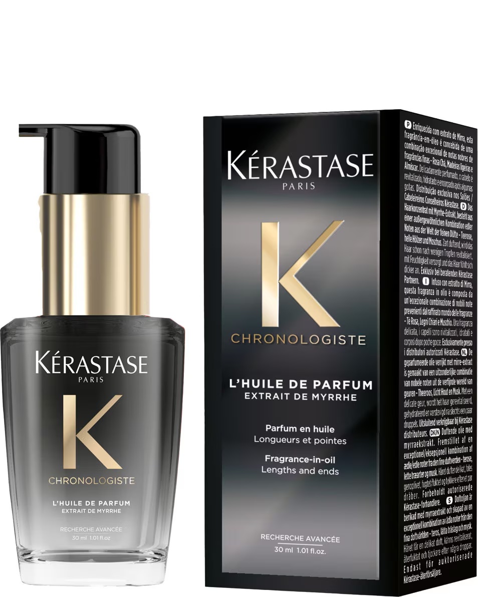 KÉRASTASE Chronologiste L'Huile de Parfum Oil - format de călătorie - parfum hrănitor pentru păr