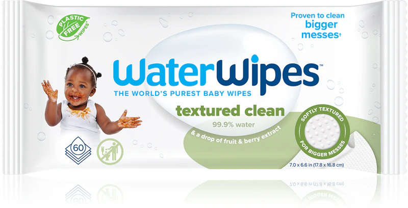 Lenços umedecidos WaterWipes para bebês, com aroma de saboneteira.