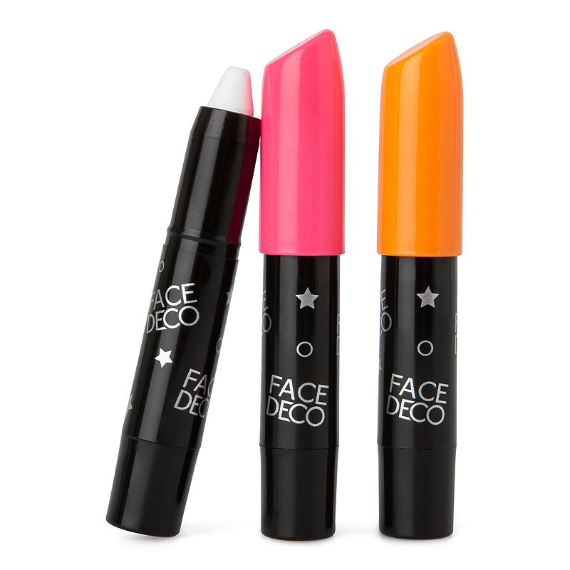 Maquillaje facial, paquete de 3 unidades, tono neón