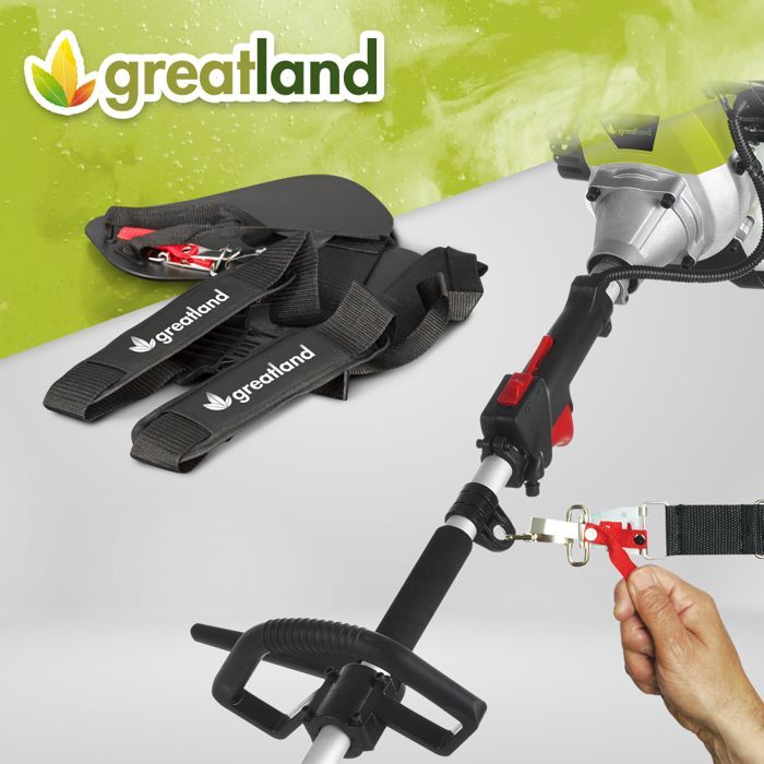 Freischneider - GREATLAND - 4 in 1 - 52 cm³ Motor - 43 cm Schnittbreite - Doppeltragegurt