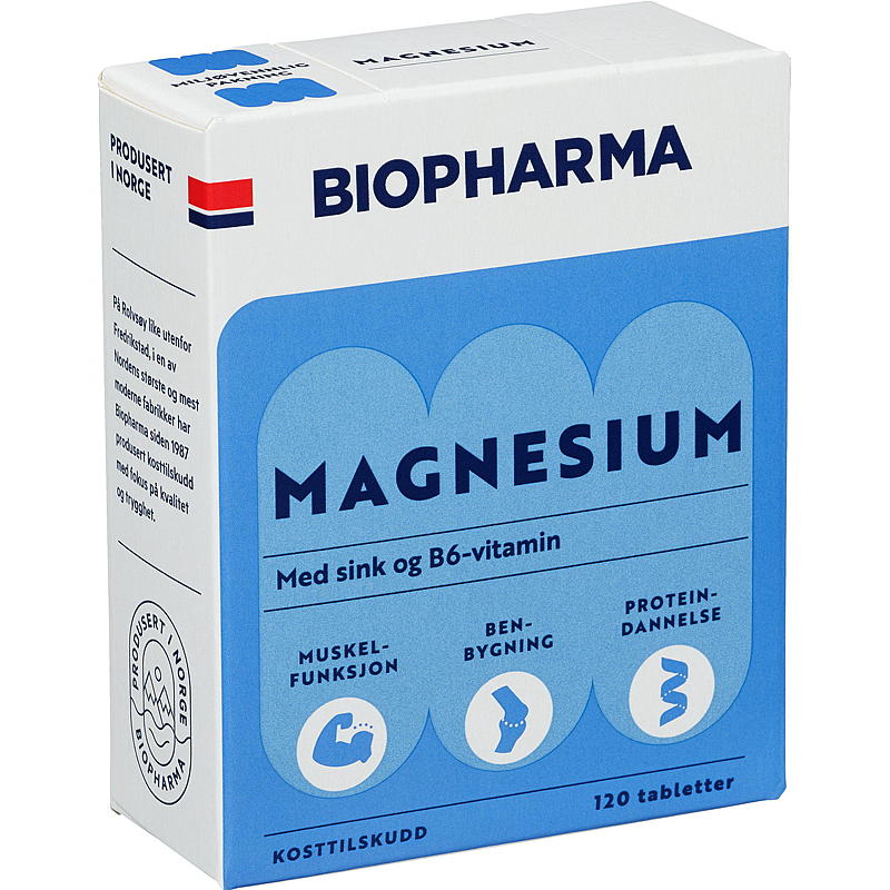 Biopharma Magnesium 120 stk. Biopharma