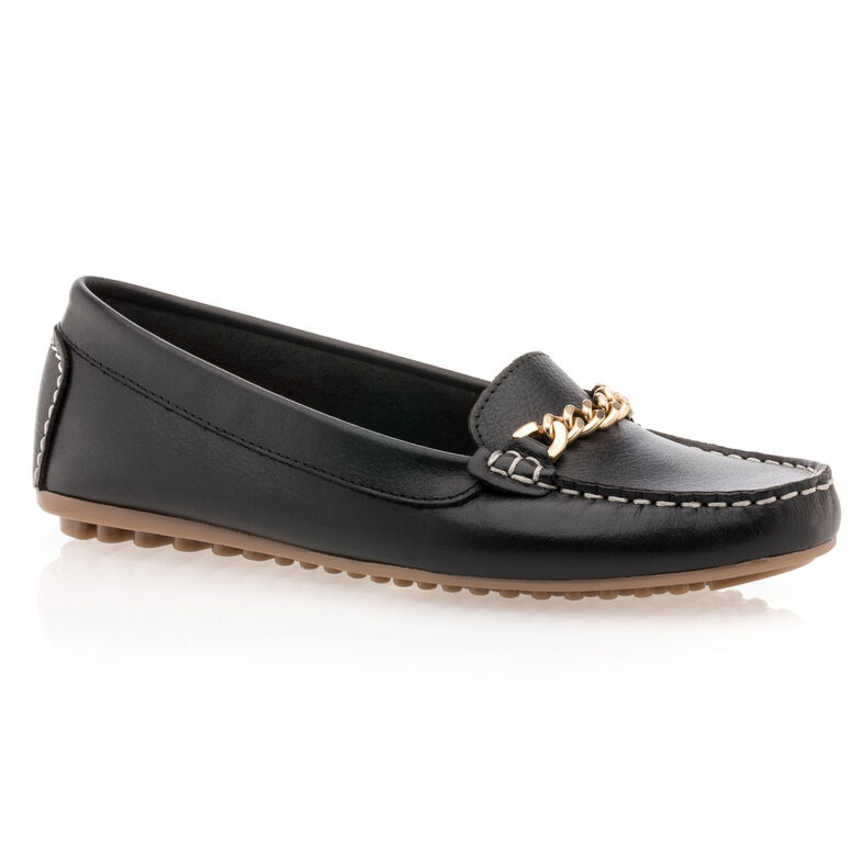 Damskie czarne mokasyny/buty żeglarskie