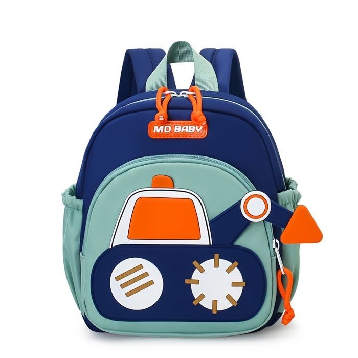 Funmoon preschool backpack - Deep blue - Lightweight - Cute - Elegant - For boys and girls - Princess style