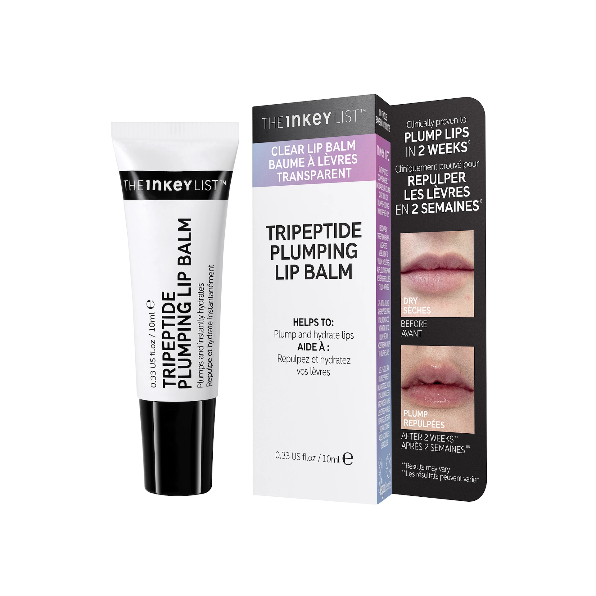 Tripeptīdu lūpu balzams piepilda lūpas — INKEY saraksts