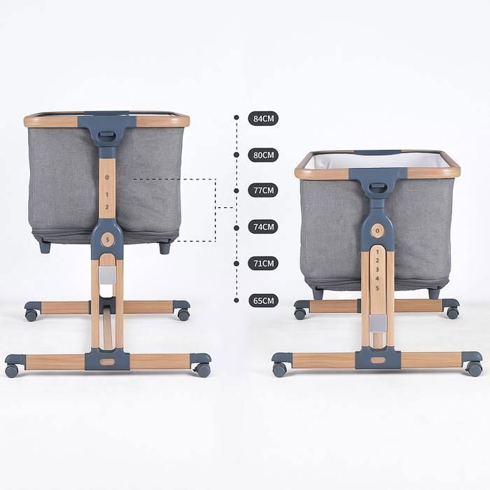 Cuna convertible 3 en 1 BEBE2LUXE Leo: cuna colecho ajustable, cama segura para bebé, corralito modular, desde el nacimiento hasta los 36 meses en modo corralito.
