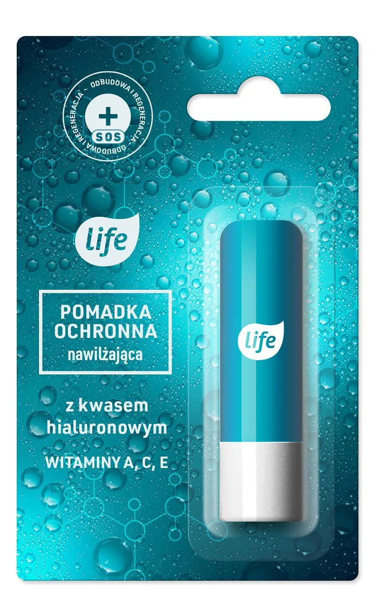 Life Pomadka Ochronna do ust z Kwasem Hialuronowym