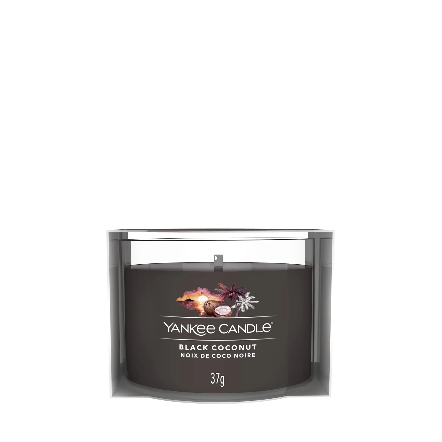 Filled Votive Candles Black Coconut - Candela Profumata