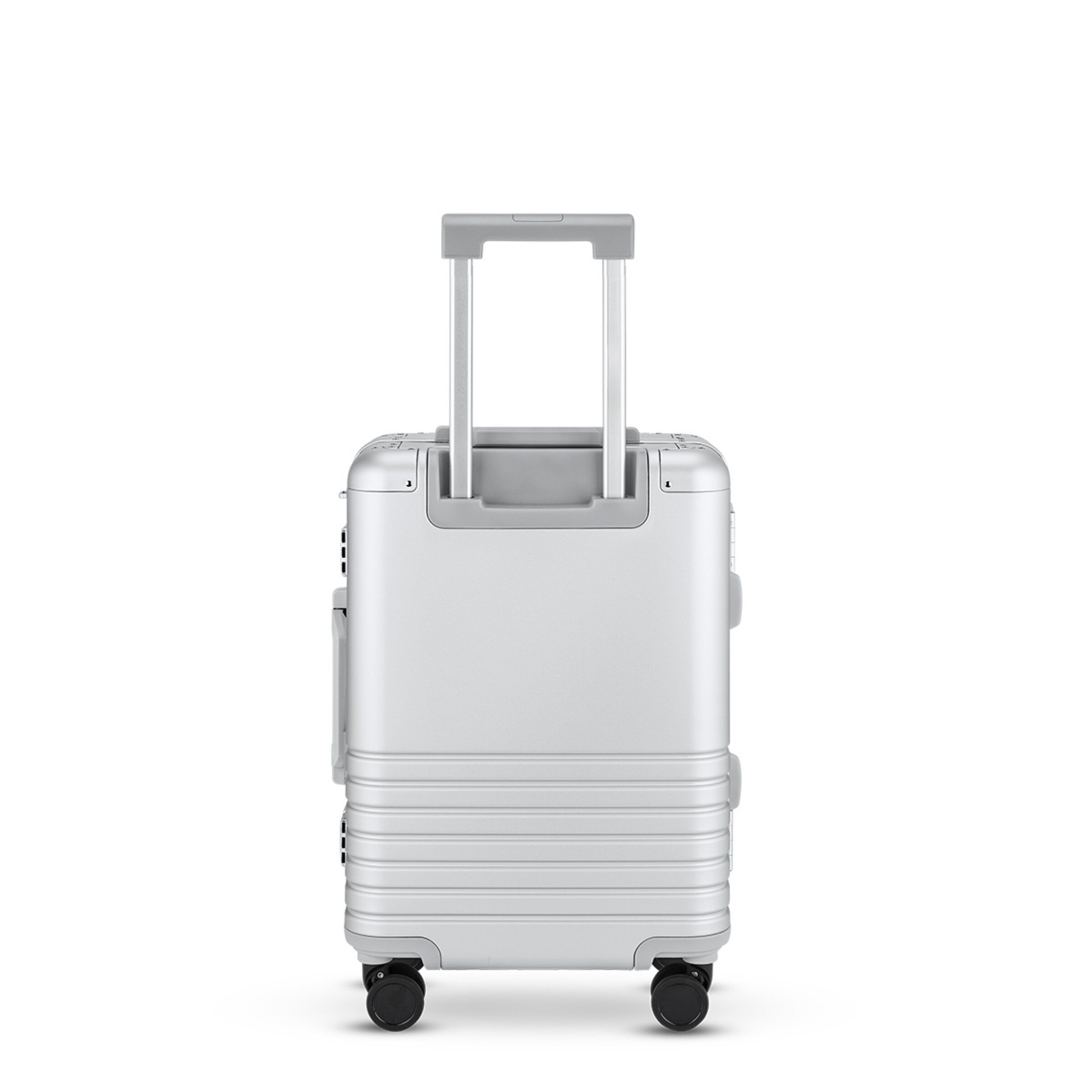 Cabine en aluminium argentée à Heathrow