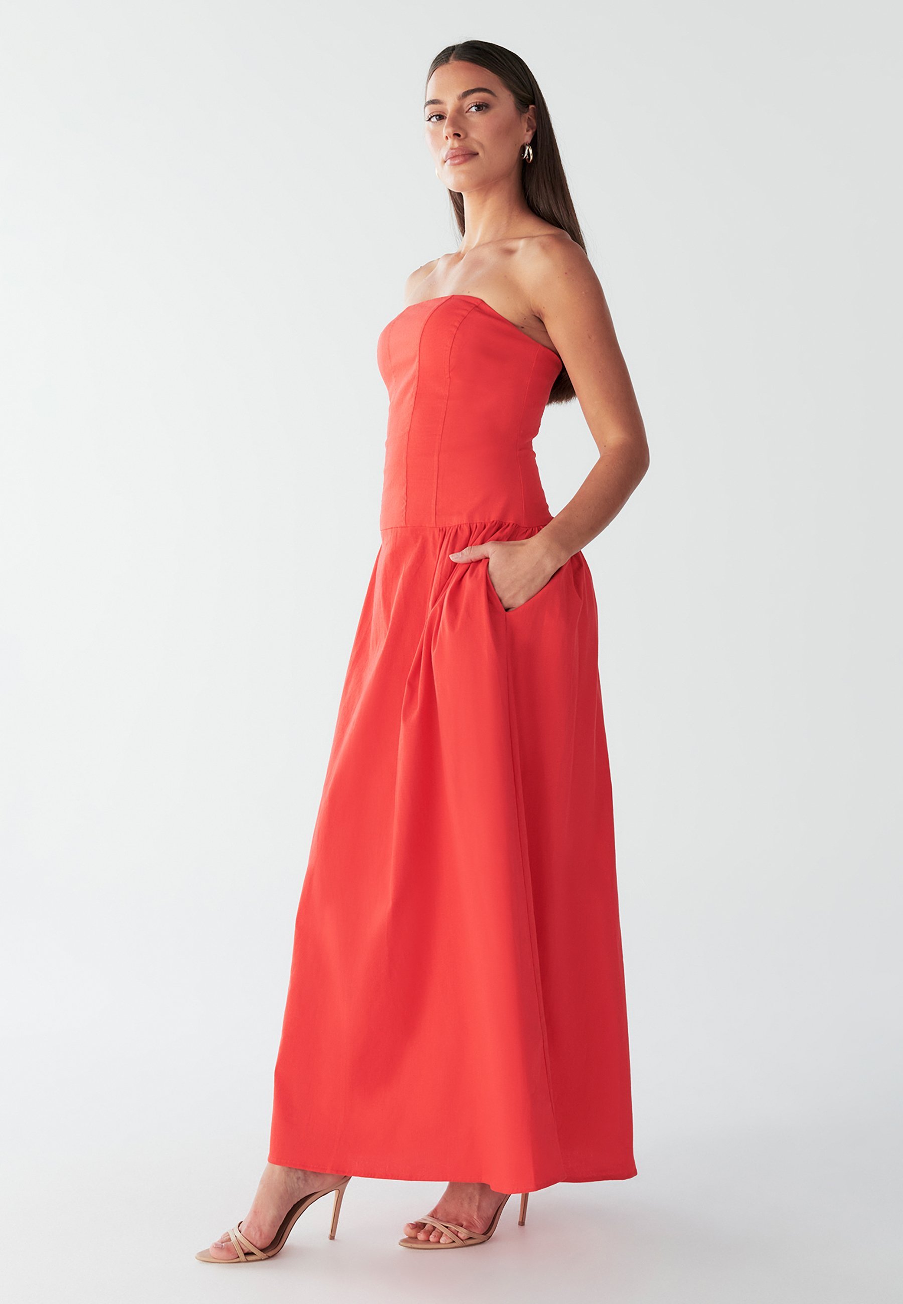 BWLDR Maxi-jurk - koraal