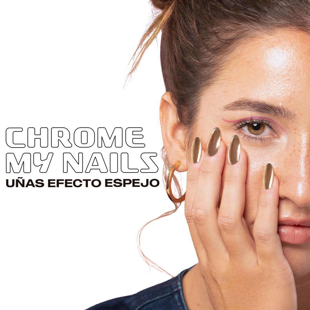 Party Lab Chrome My Nails kovinski učinek Dekoracija in poslikava nohtov