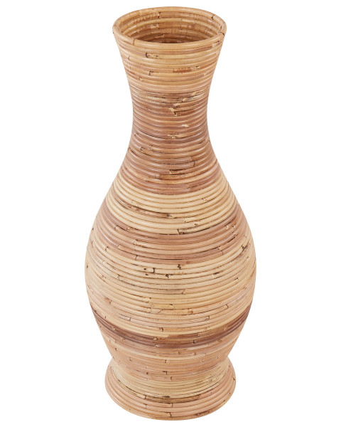 Wazon dekoracyjny rattanowy styl naturalny 70 cm