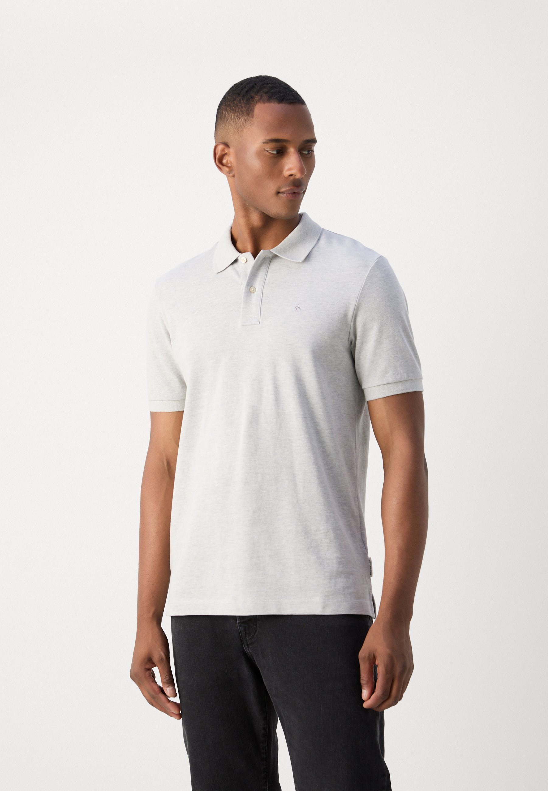 Polo con logo Scotch & Soda - grigio mélange