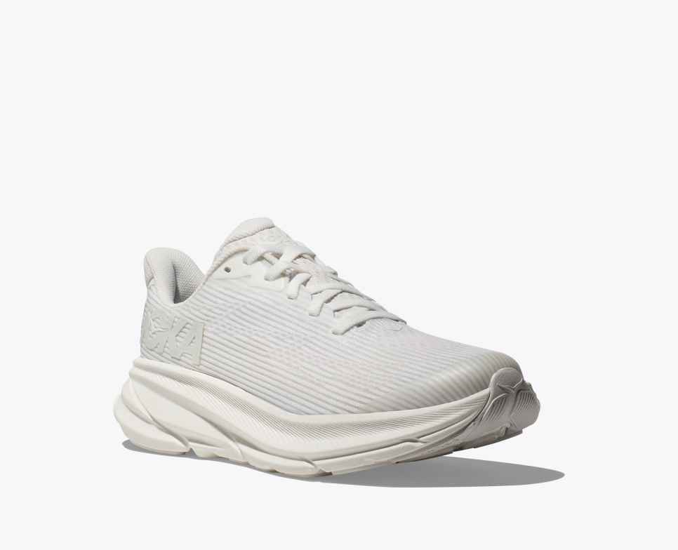HOKA Clifton 9 Blanc / Givré