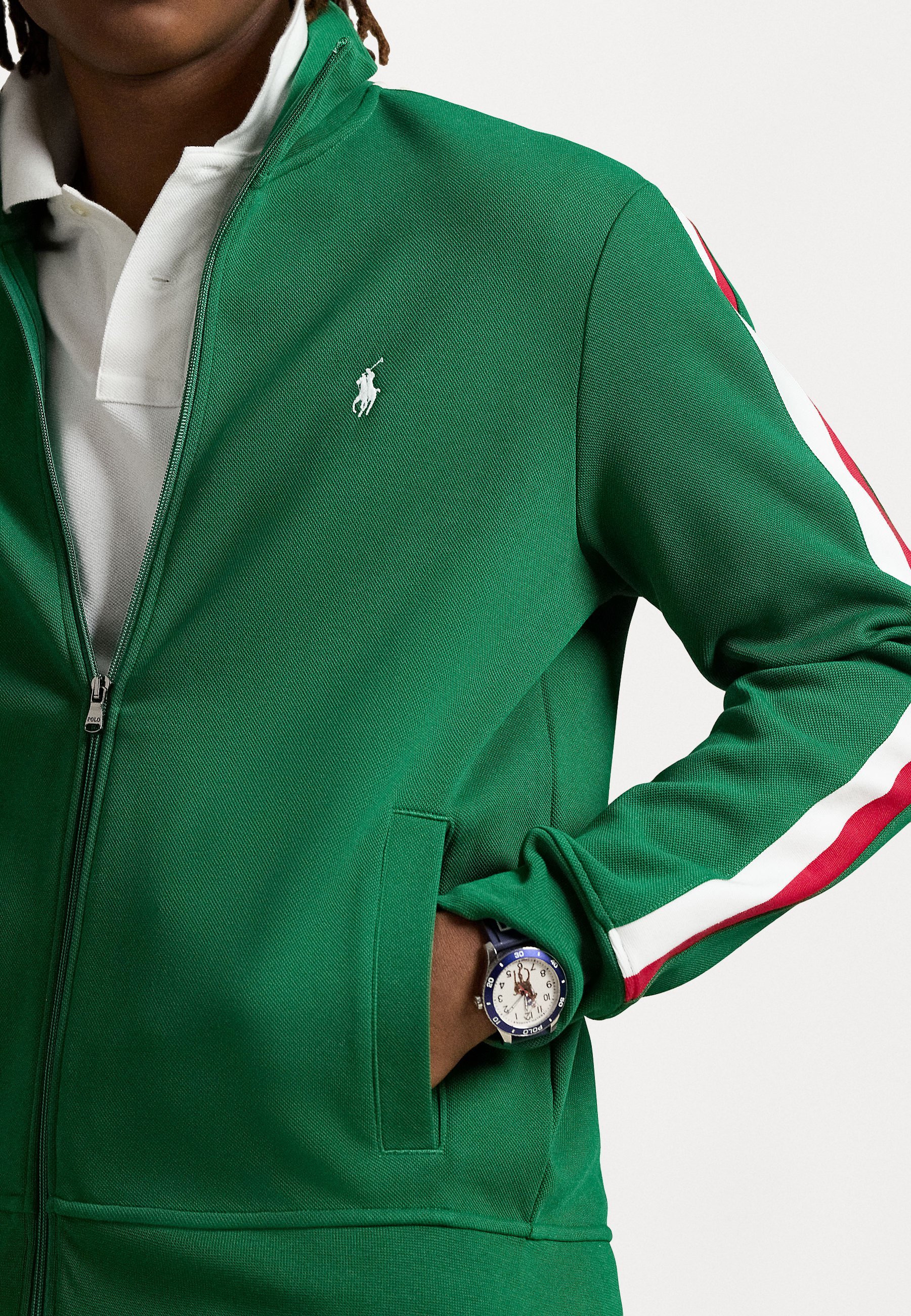 Polo Ralph Lauren LSTRAKJKTM13 - Trainingsjack - tennisgroen multi