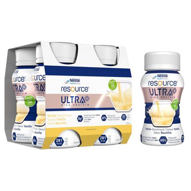 Pack de ressources Boisson protéinée ultra riche en protéines à la vanille 4 x 125 ml