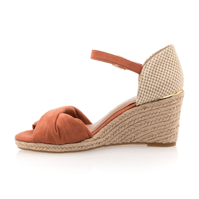 Oransje espadriller med tausåler til dame