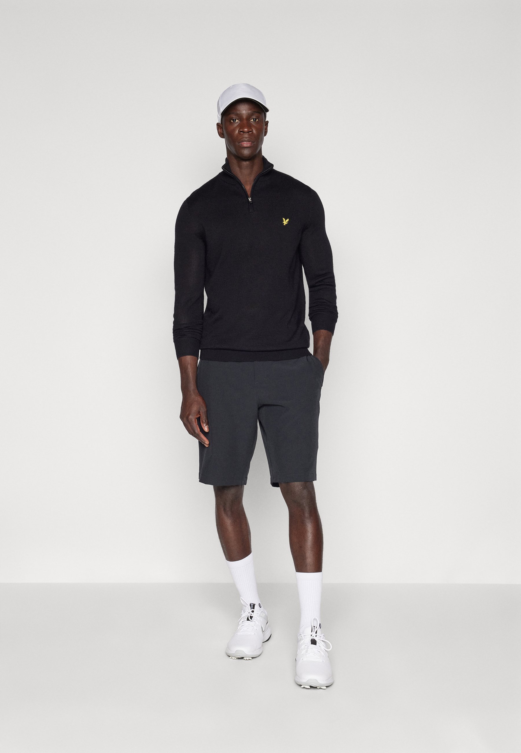 Lyle & Scott QUARTER ZIP - Trui - zwart