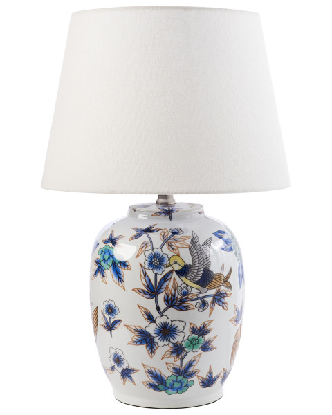 Lampa stołowa porcelanowa biała