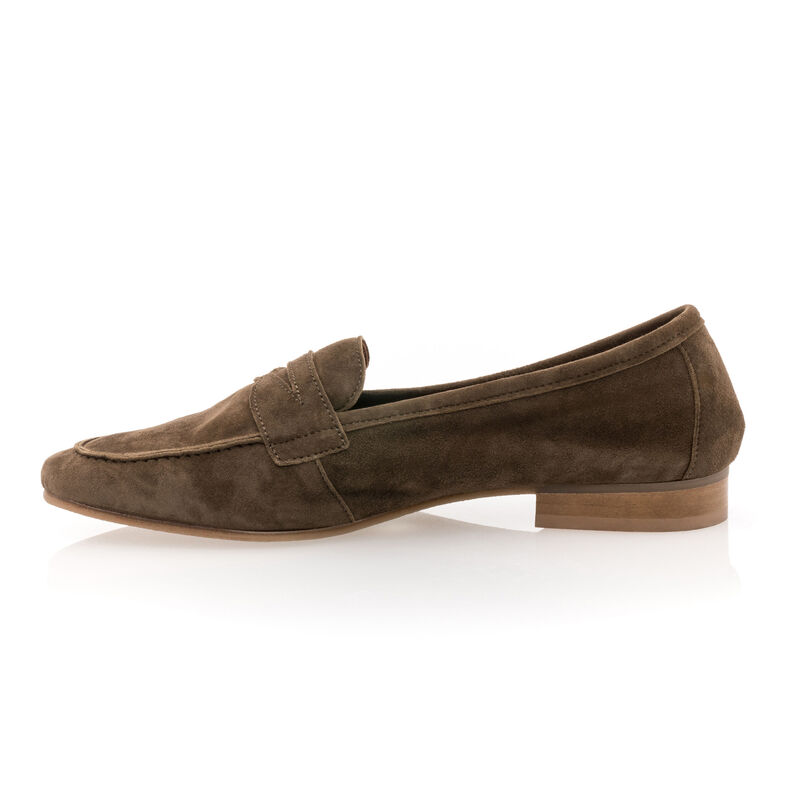 Grüne Damen-Loafer/Bootsschuhe