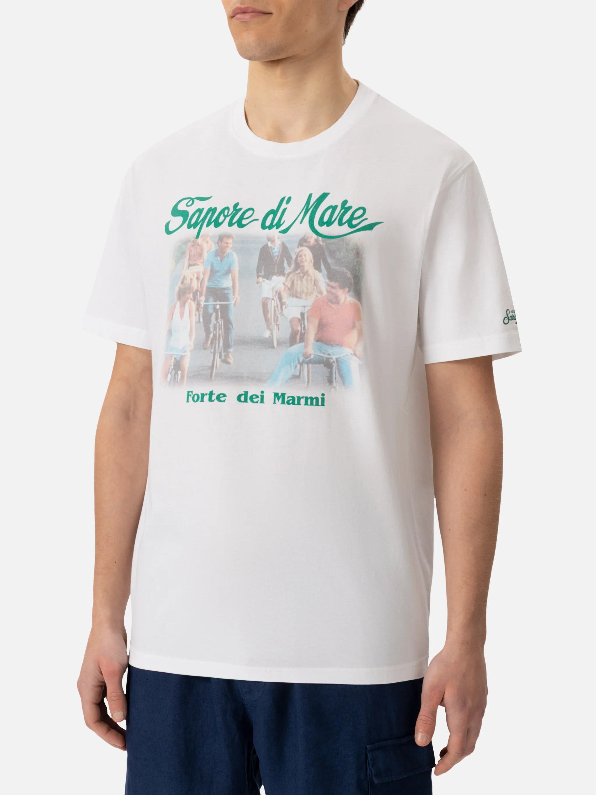T-shirt Man in cotone con stampa 