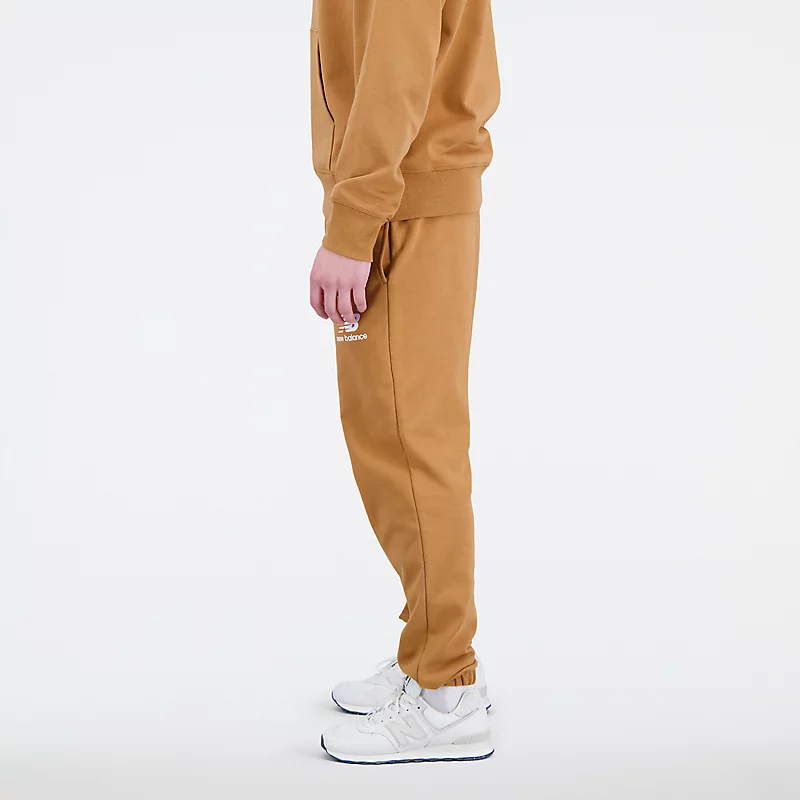 Pánské tepláky Essentials Stacked Logo French Terry - TOBACCO