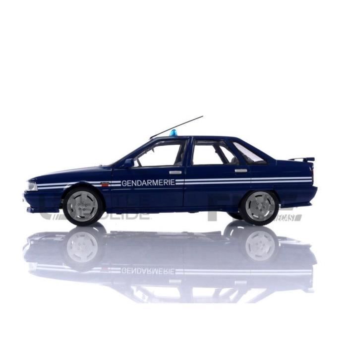 Miniature Collectible Car - SOLIDO - RENAULT 21 Turbo Gendarmerie BRI - 1992 - Blue - 1/18