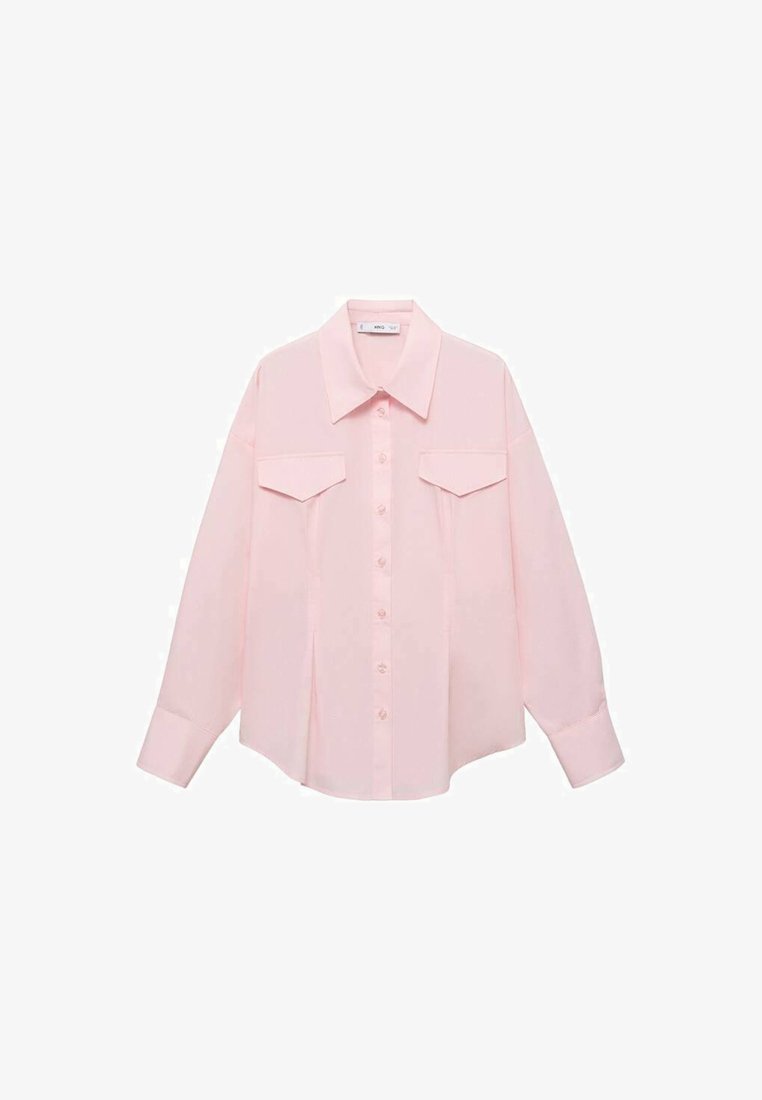 Mango MET ZAKKEN - Blouse met knoopsluiting - roze