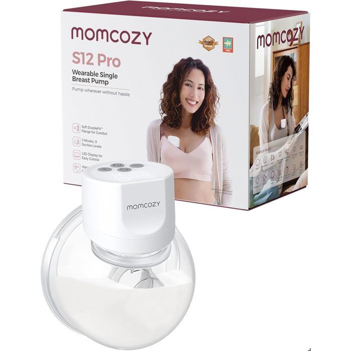 Momcozy S12 Pro Hands-Free Electric Breast Pump, 24mm, 1 Pack