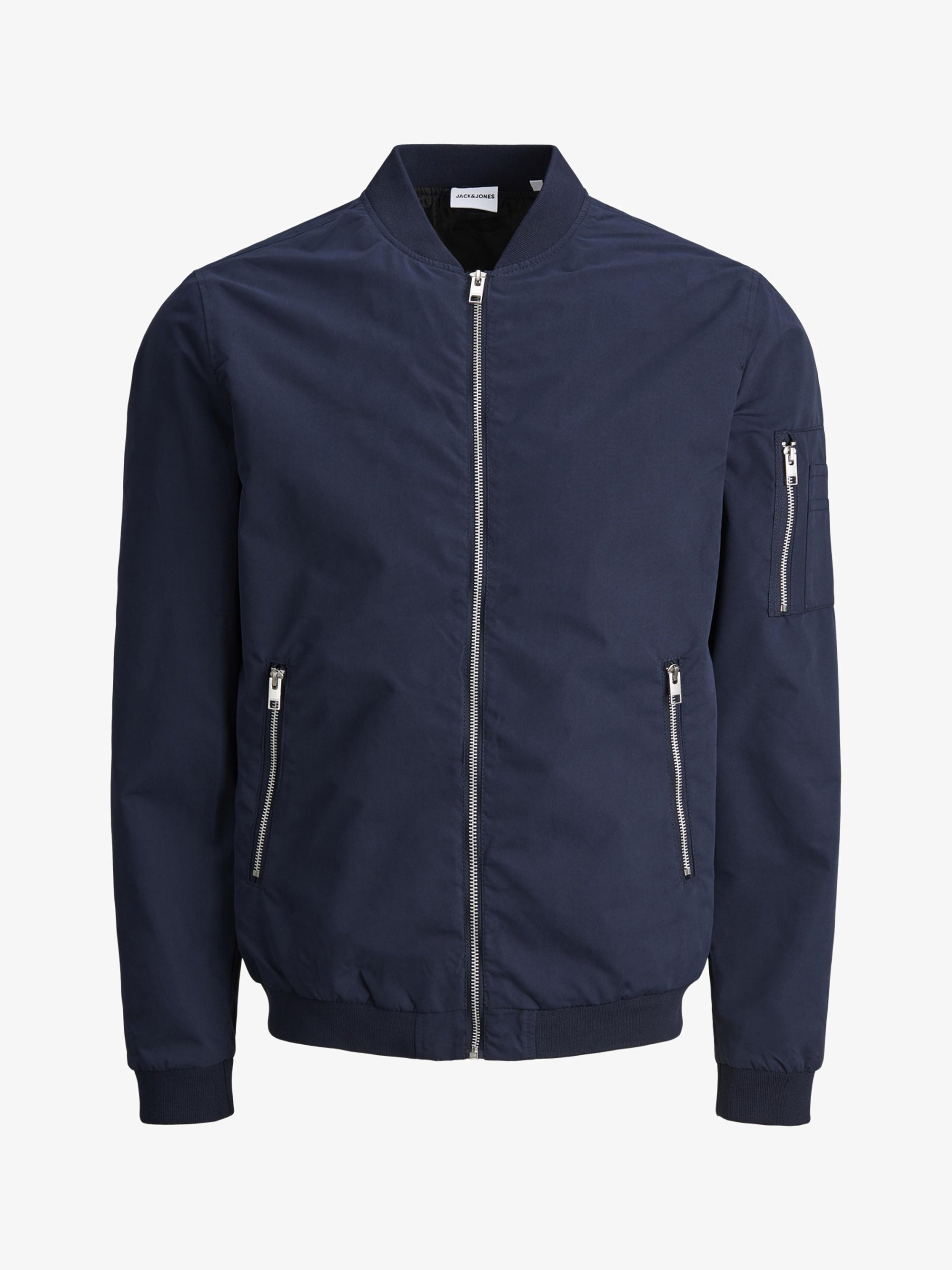 Jack & Jones JJERUSH - Kurtka typu bomber - granatowa marynarka