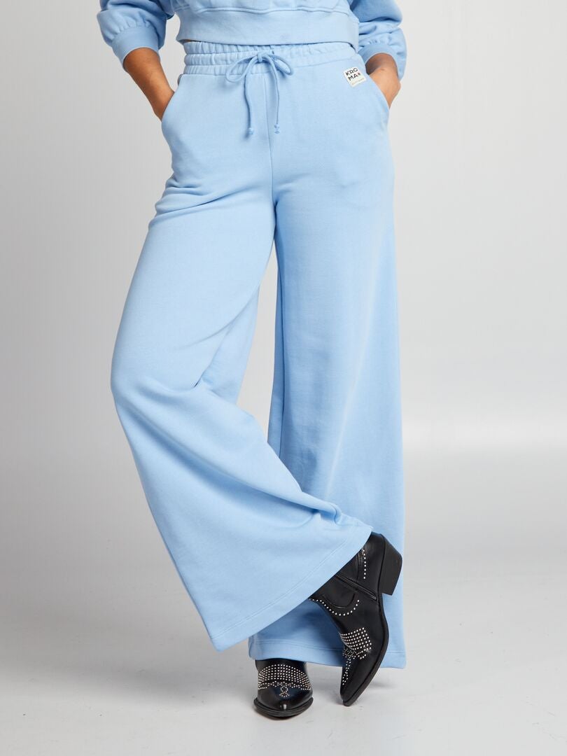 Fleece joggingbroek - BLAUW